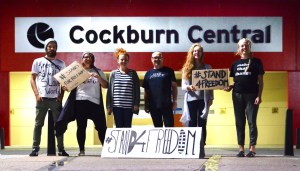 Cockburn Central Town Centre - our home for 24 hours 